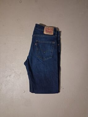 Levi's Slim Straight Jeans in Dark Blue - Men's